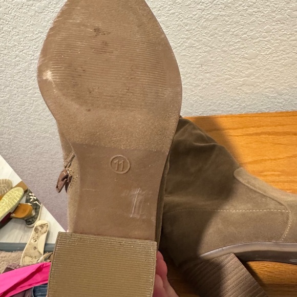 Target Tan Over the Knee Boots Suede - Picture 2 of 3